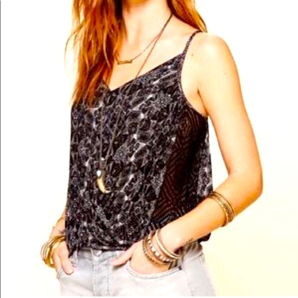 Free People Miles Away Cropped Strappy Tank - Picture 1 of 9